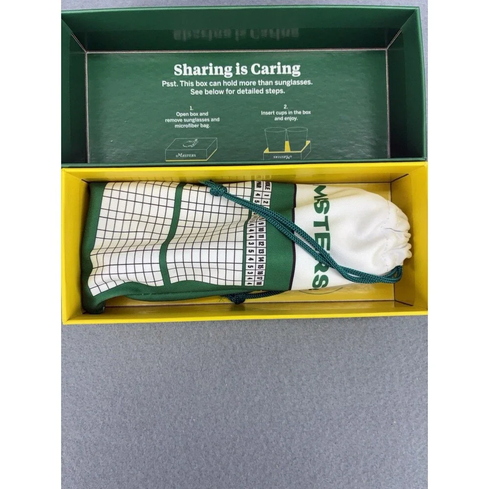 Goodr x Masters Leaderboard Green Polarized Sunglasses Box & Pouch